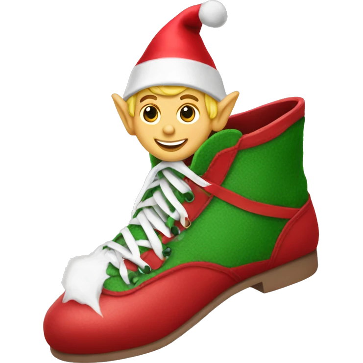Elf on the shelf shoe emoji