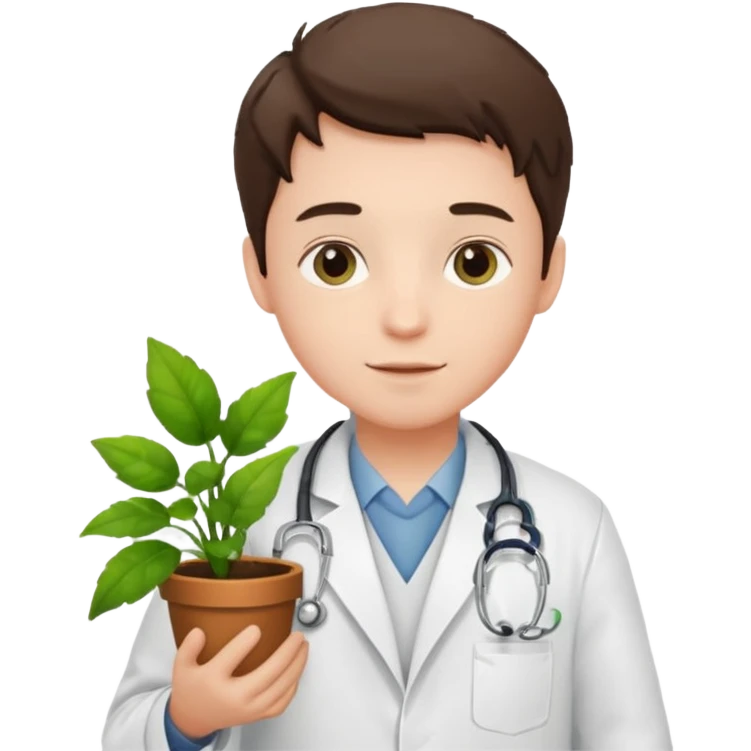 boy doctors Carrying Plants emoji