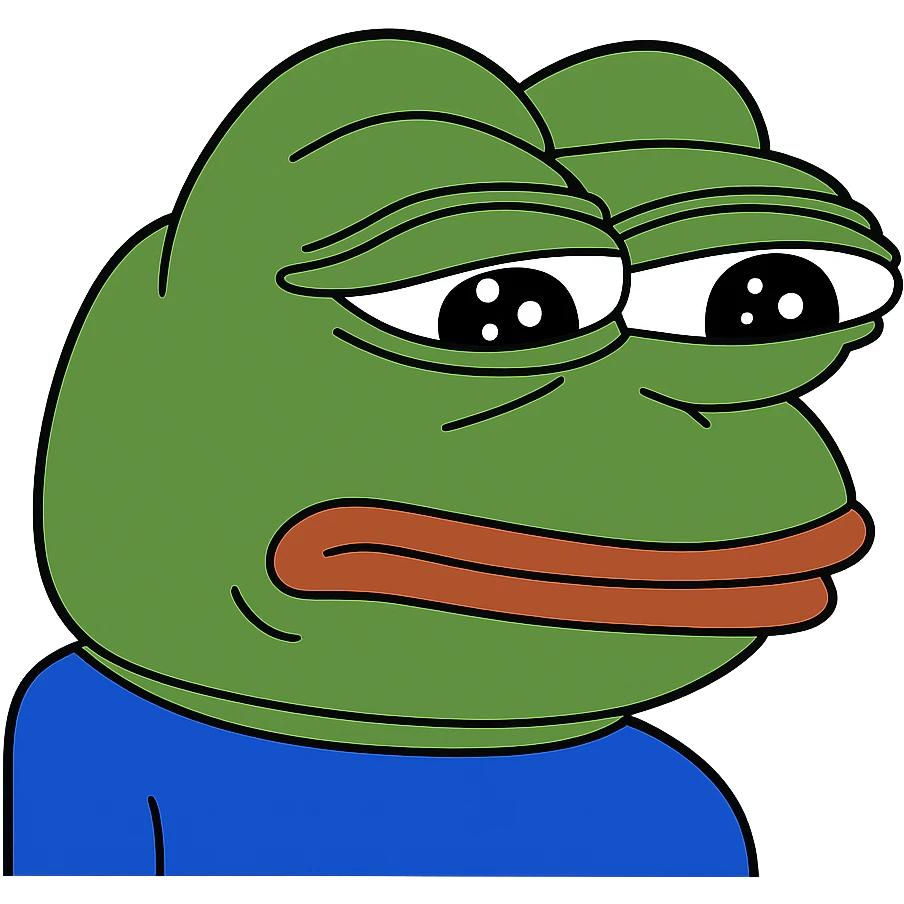 Remove the background, keep only Pepe the Frog with no background, transparent background. emoji