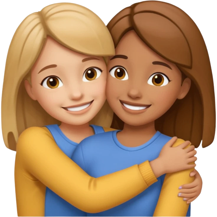 to girls huging emoji