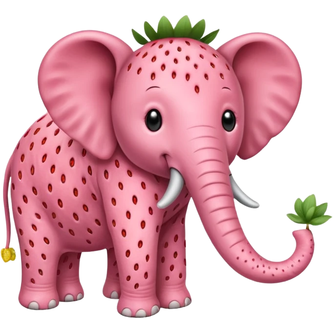 Strawbary elephant  emoji