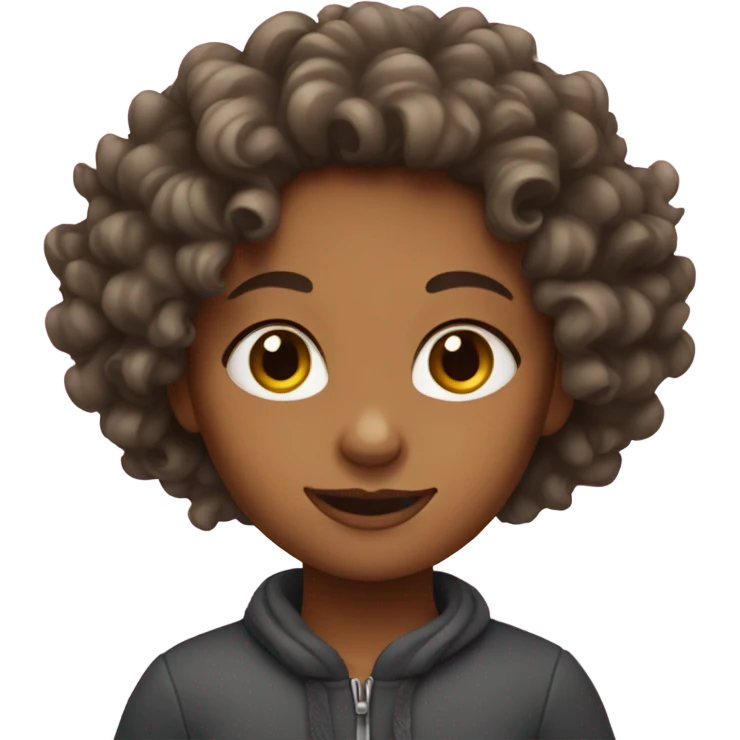 Curly hair girl  emoji