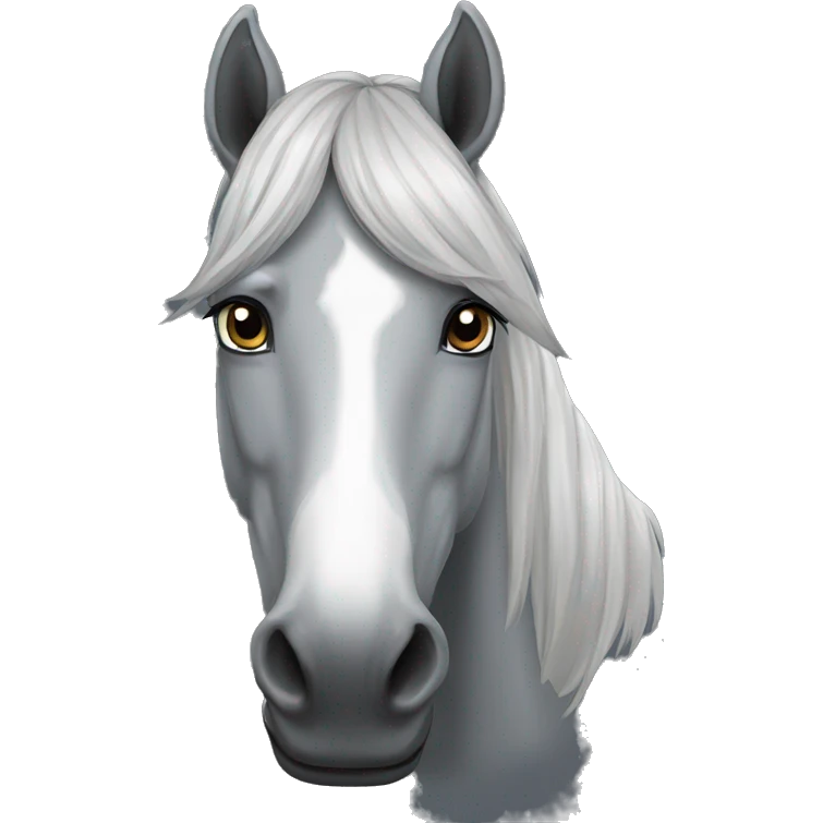 gray horse emoji