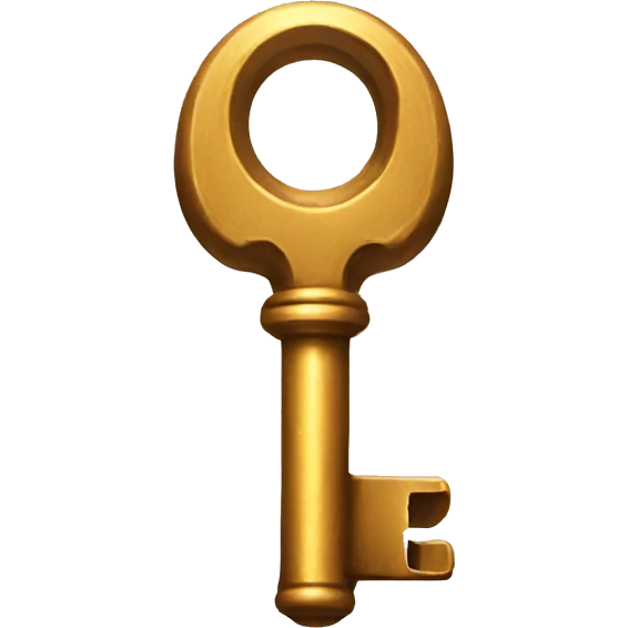 a secret key with magic powers emoji