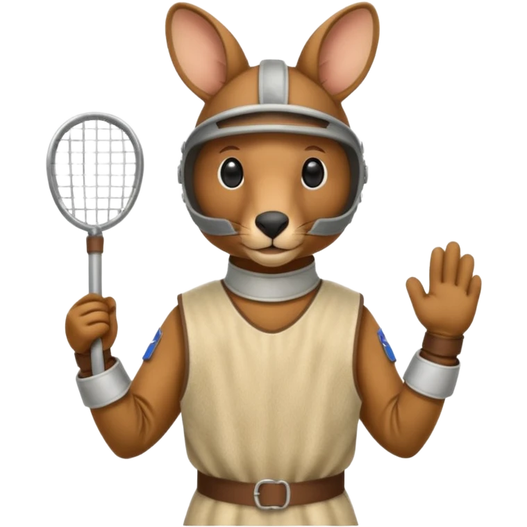 Kangaroo fencing   emoji