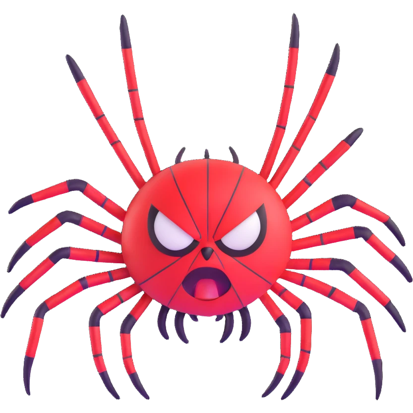 angry spider emoji