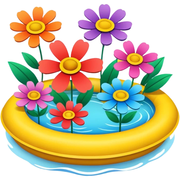 Flower float emoji