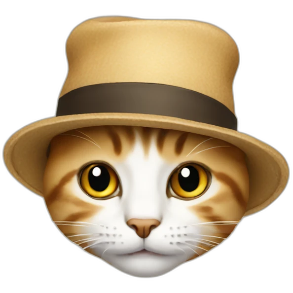 Cat in a hat emoji