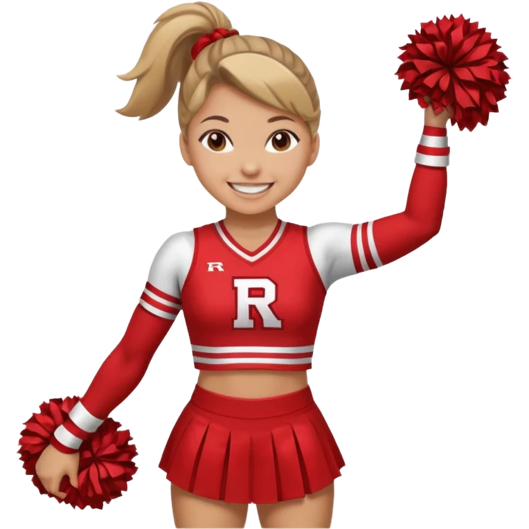 Rutgers full body Cheerleader emoji