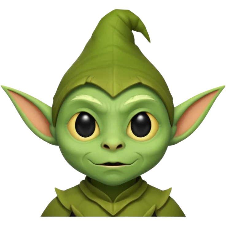 3d cute simple minimalist goblin emoji