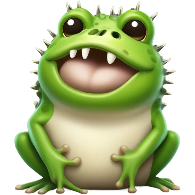 Frog and hedgehog friends emoji