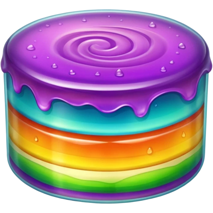 Transparent Jelly Cake emoji