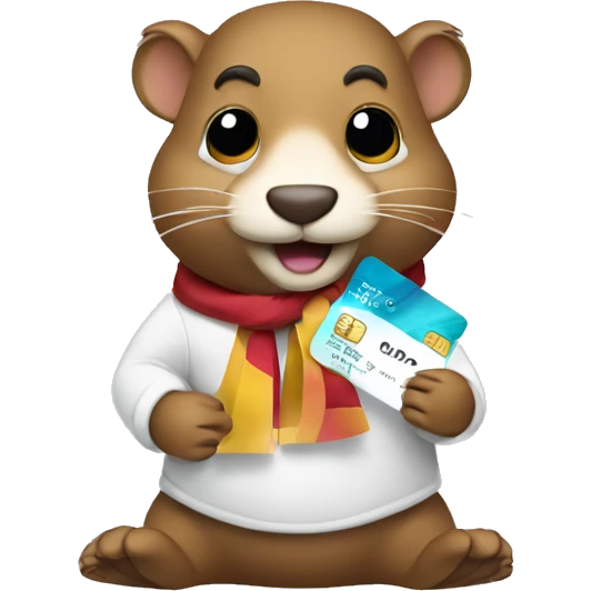gopher with gift cards emoji