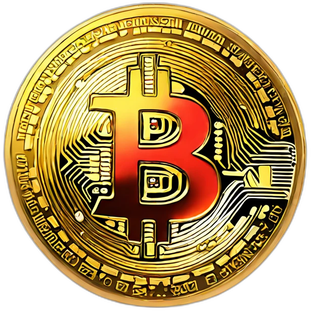 bitcoin coin red emoji