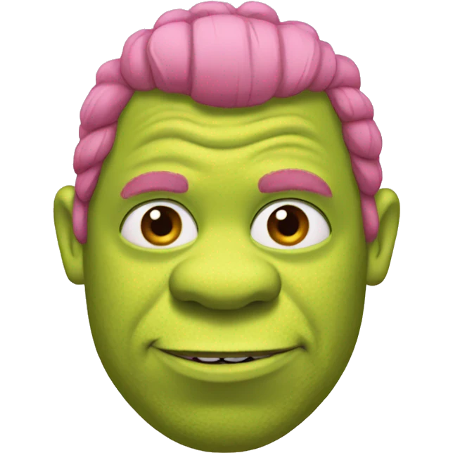 pink shrek  emoji