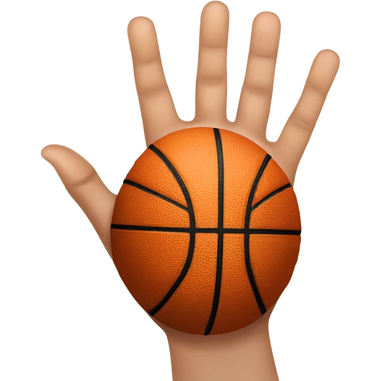 Basketball 3-Pointer Hand emoji