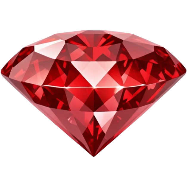 red glitter diamond emoji