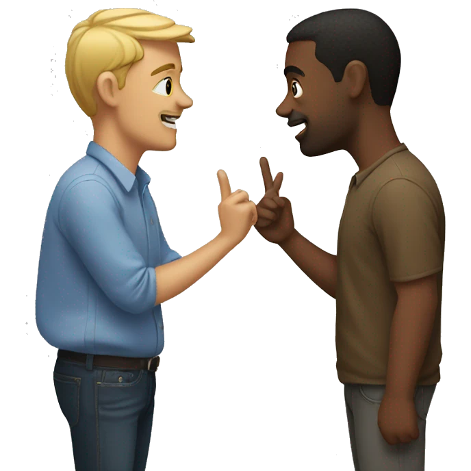 Two guys talking  emoji