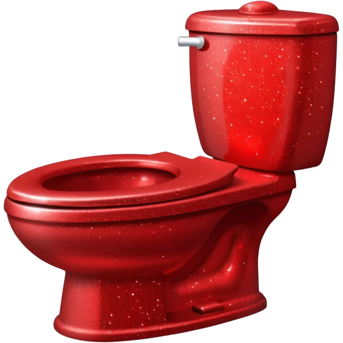 red glitter toilet emoji