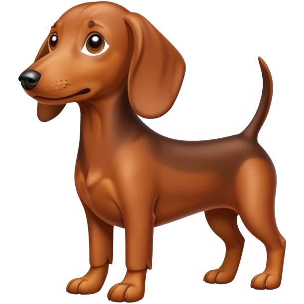 A teckel emoji