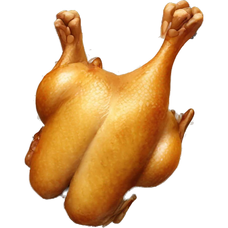 Cooked chicken and rice  emoji