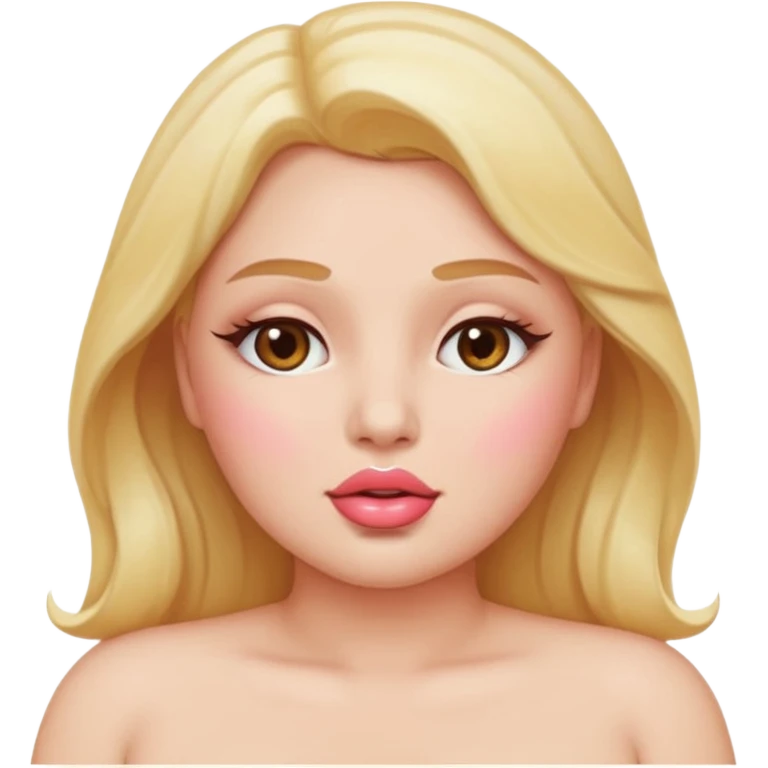 (masterpiece), (nsfw:1.4), (detailed:1.3), (vector emoji style:1.2), (glossy lips:1.4), (plump bottom lip bite:1.4), (subtle top lip shine:1.2), (soft blush gradient background:1.1), (clean shading:1.2), (smooth lines:1.3) emoji