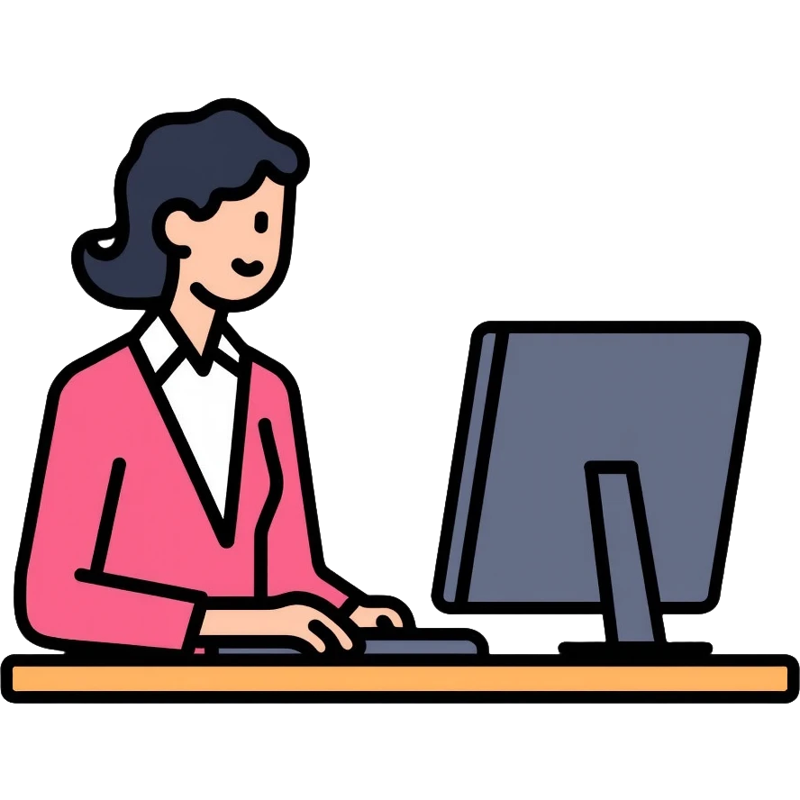 Female bank teller in uniform helping a customer emoji