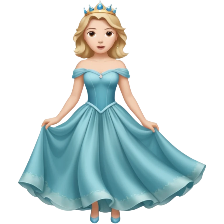 Scarlett Johansson in a princess dres emoji