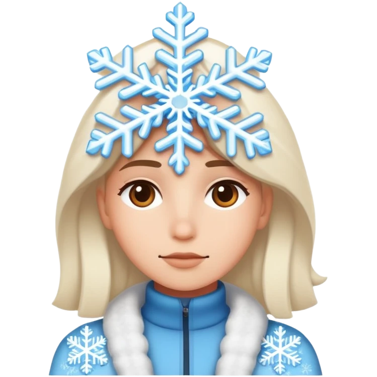 A personal called a snoweflake emoji