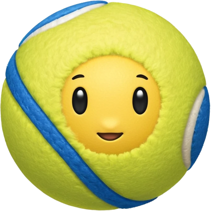blue tennis ball emoji