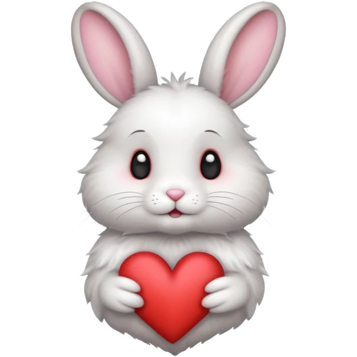 Bunny with love emoji