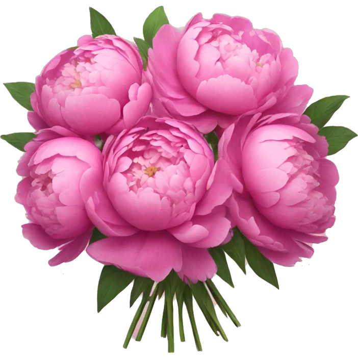 Big Bouquet of peonies  emoji
