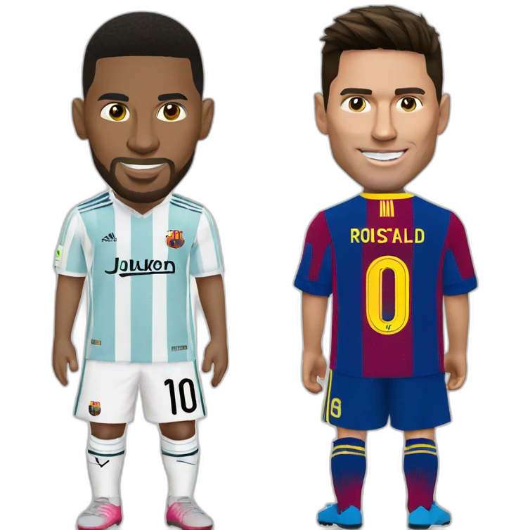 linel messi contre cristiano ronaldo emoji