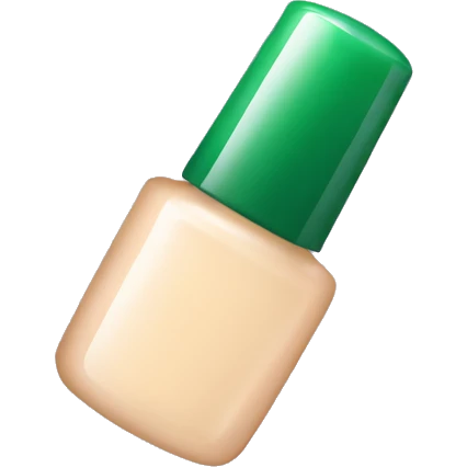 Green nail polish bottle emoji