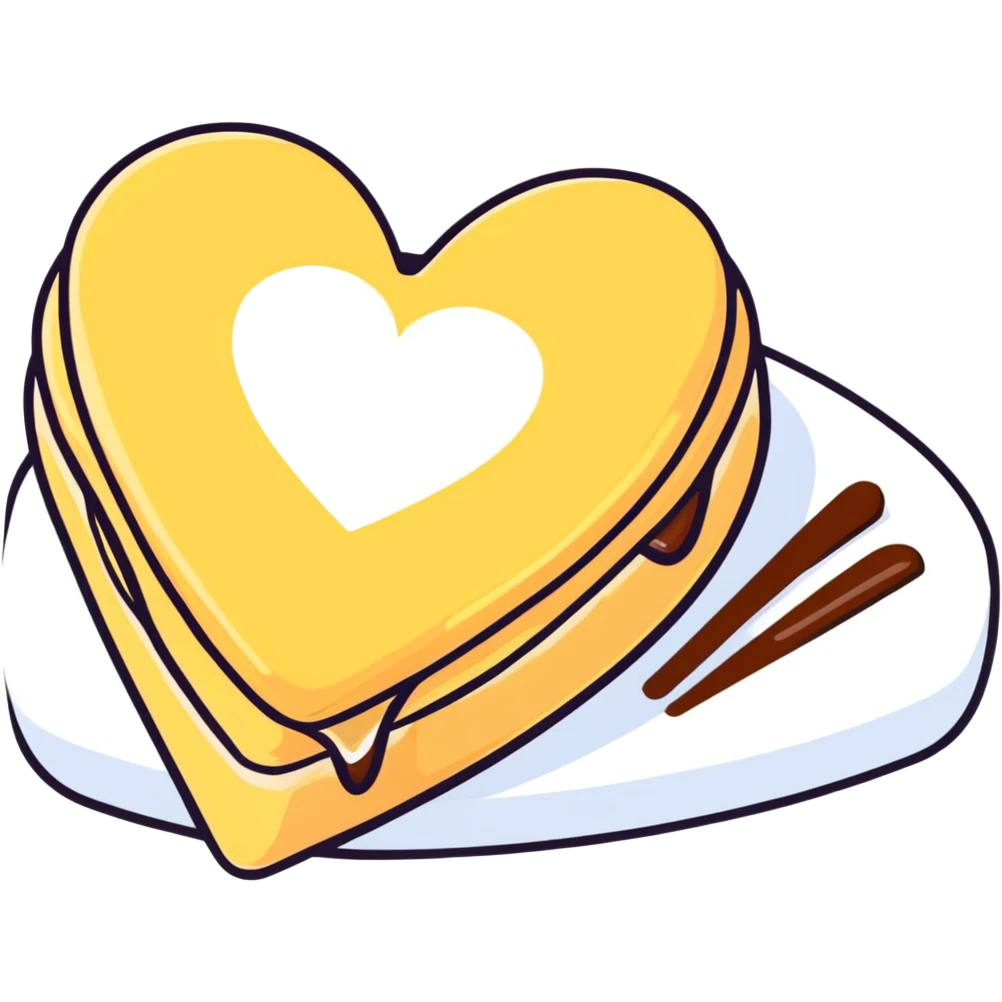 austrian pastry heart emoji