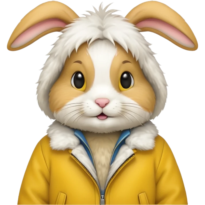 rabbit with yellow jacket emoji