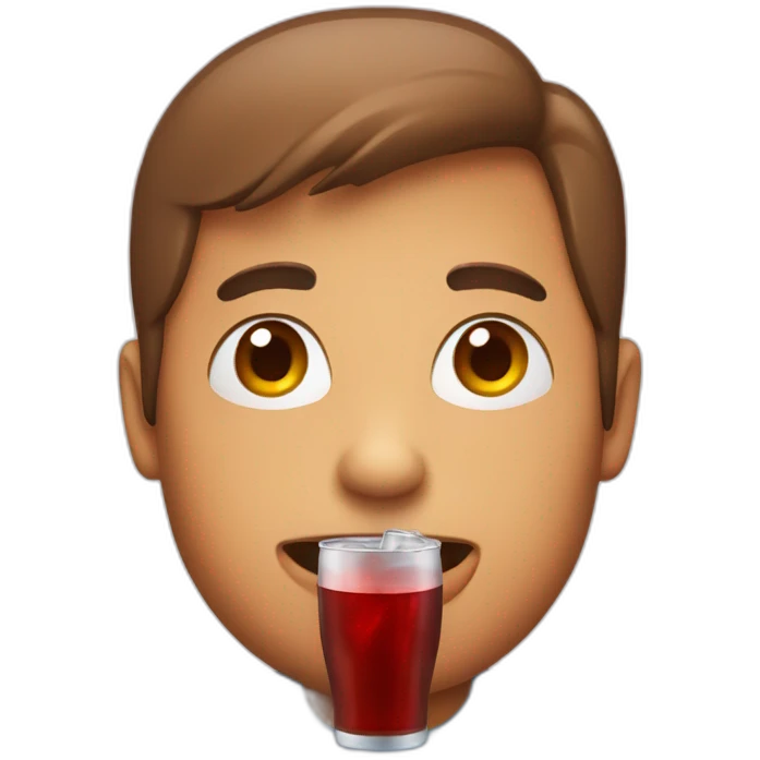 a person drink cola emoji