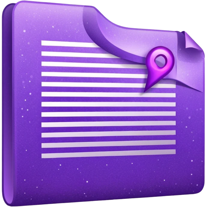 glitter documento nacional purple mark emoji