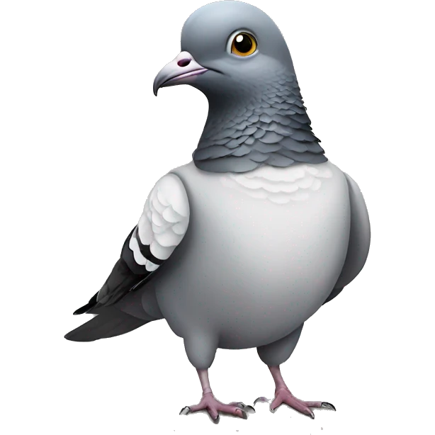 pigeon wearing shakespearean clothes emoji