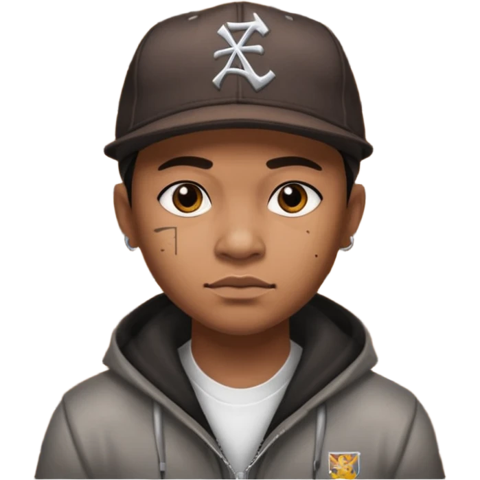 True brown style Filipino gangster while hdi emoji
