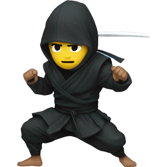 Ninja in a storm emoji