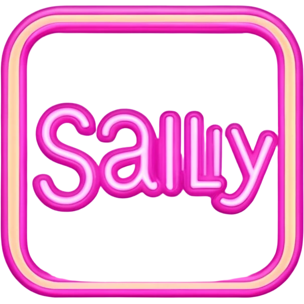 pink sally's beauty store in big letters emoji