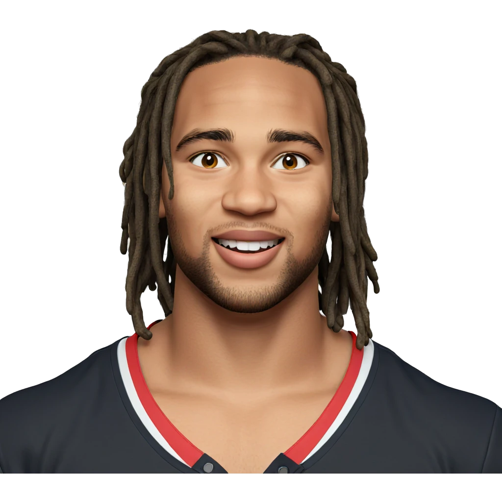 smiling boy with dreadlocks emoji