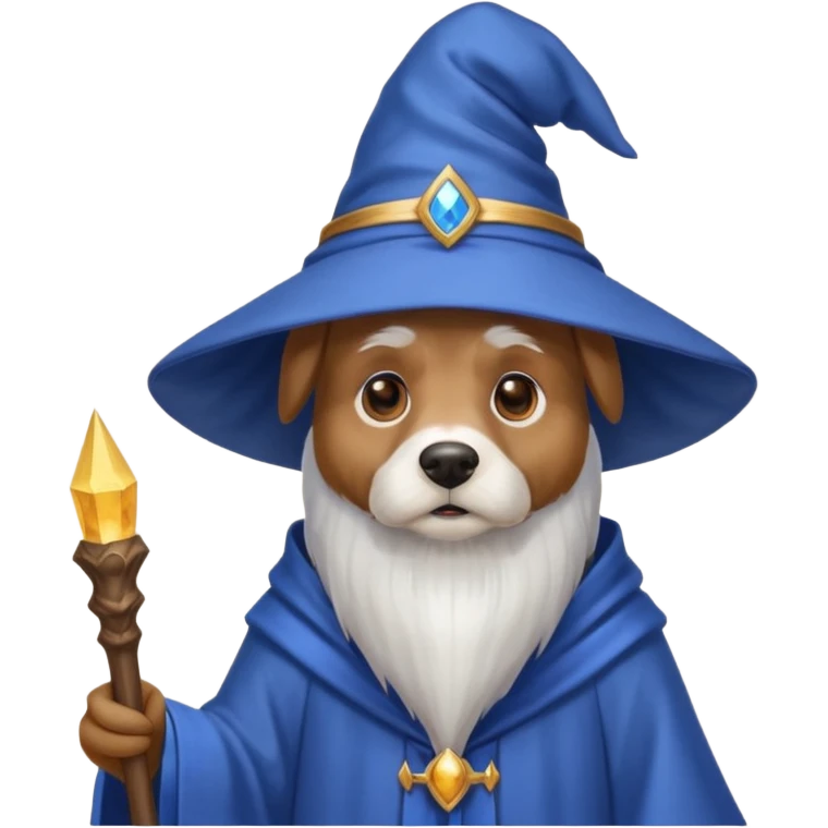 Dog wizard emoji