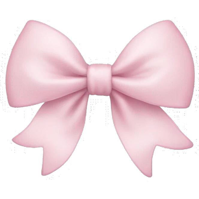 Light pink bow emoji