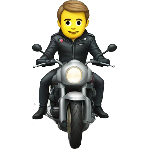 macron en moto emoji