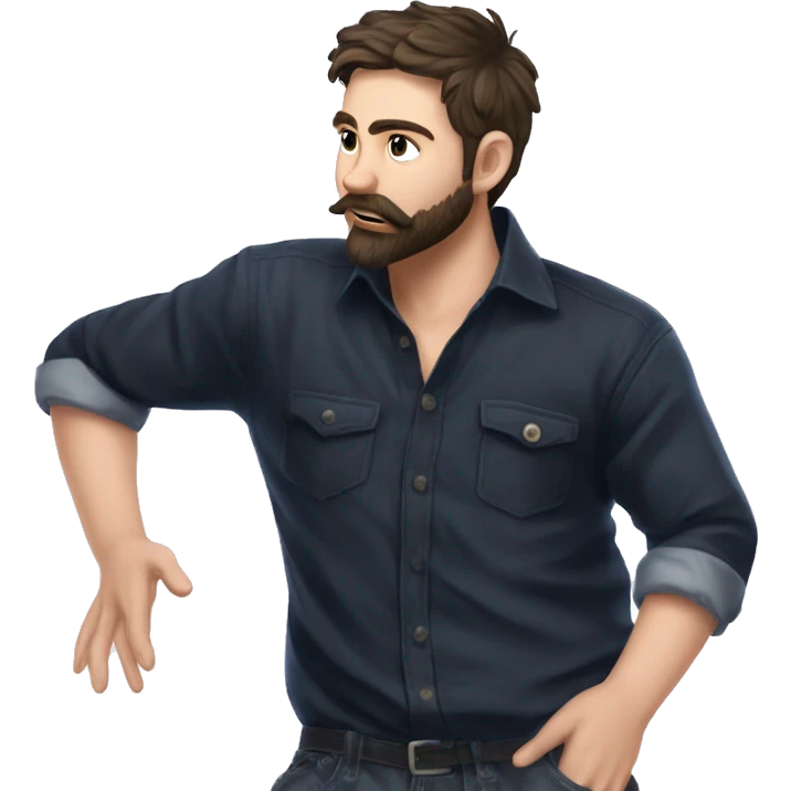 casual male pose portrait emoji