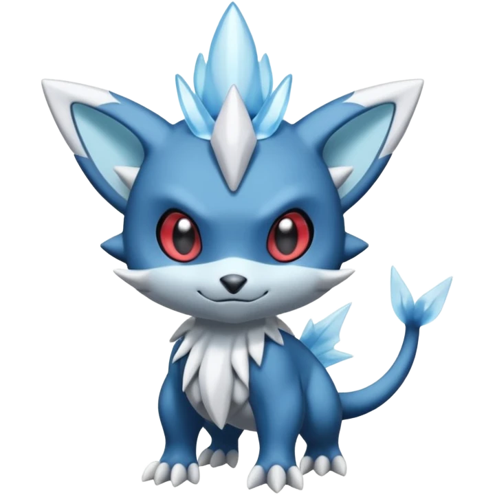 Elemental dark dusky mechanical frosty fairy-like fantasy epic rare Glalie-Sneasel-Togetic-Pokémon-Fakémon-hybrid-creature emoji
