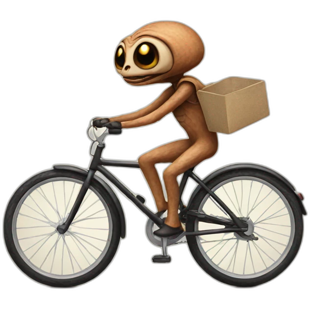 Et on bike emoji