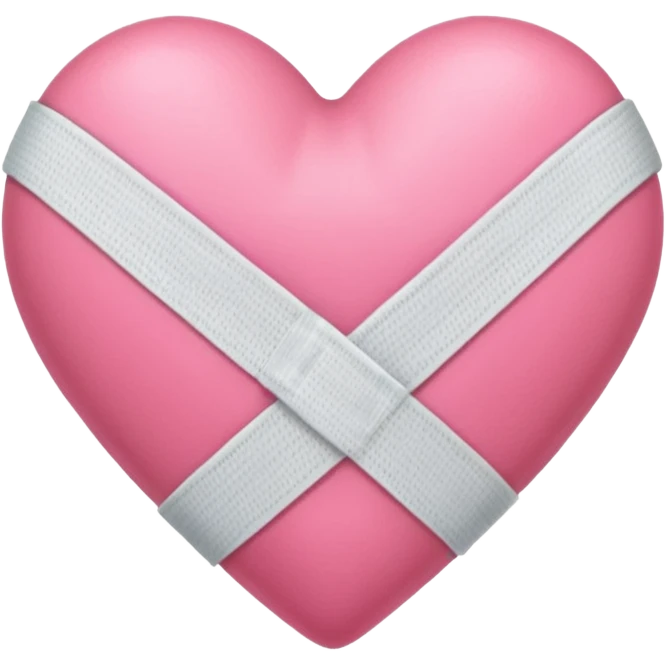 Realiza este emoji: 💗 con una venda al rededor emoji